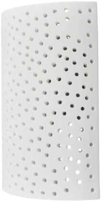 LED Wall Light 'Jiru' dimmable (Modern) in White Made of Plaster/Clay for e.g. Hallway (1 Light Source, E14) from Lindby | Wall Lighting, Wall lamp
