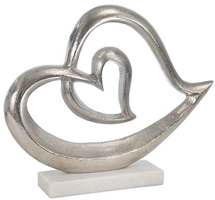 Sagebrook Home Metall Dekostück, Silber, 14,5 x 3,25 x 12,5 ES