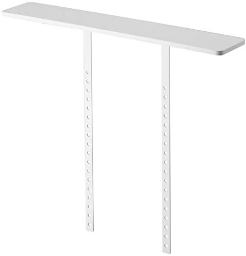 YAMAZAKI 4270-P Home Vesa-Compliant Tv Shelf-Screen Mount Remote Rack Accessory Stand | Steel | Shelving, White
