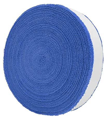 Wallfire 10 Meters Badminton Tennisschläger Anti-rutsch-Baumwolle Handtuchgriff Big Reel Handtuchgriffrolle Overgrip Schweißband Band Aufgenommen Wraps (Color : Blue)