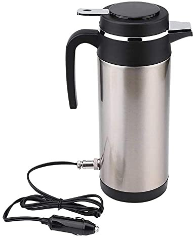 Car Electric Kettle, 1000ML Portable Stainless Steel Travel Electric Flask, 12V Car Coffee Fast Boiling Electric Car Heating Mug, car kettle