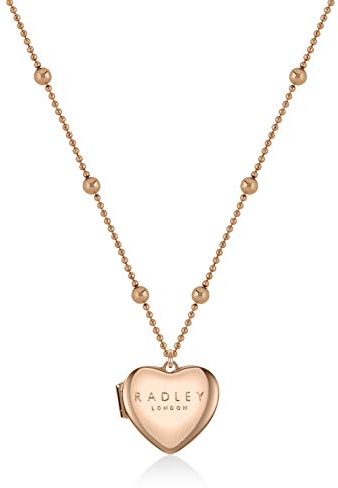 RADLEY Fall in Love Ladies 18ct Rose Gold Plated Heart shaped Locket Necklace RYJ2158S-CARD, One Size
