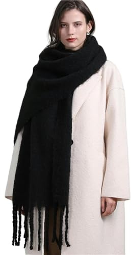 YRUIIA Sciarpa Donna Sciarpa Lunga Lunga Addensata per Le Donne Cashmere Artificiale Invernale Caldo Sciallone A Magazzino Grande （220 * 50 Cm）
