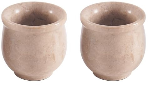 Radicaln Vasos de chupito de mármol de 2 pulgadas, vasos de whisky hechos a mano Verona para bebidas, vodka y tequila, juego de 2 vasos de regalo para bar y cocina