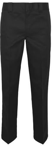 Dickies Herr 873 Slim Straight Arbetsbyxor Byxor, Svart, 31, Svart, 31W