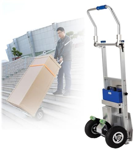 Carrello Saliscale In Alluminio,Carrello Saliscale Elettrico,Carrello Saliscale Pieghevole,Capacità Di Carico 200 Kg/440 Libbre,Adatto Per Trasportare Oggetti Pesanti A