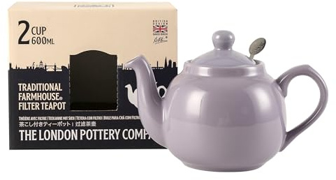 Farmhouse Teiera con infusore, Ceramica, Lavanda, 2 tazze (600 ml)