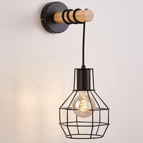 Applique da parete regolabile in metallo, lampada rustica per decorazione domestica industriale in camera da letto, bagno, testiera