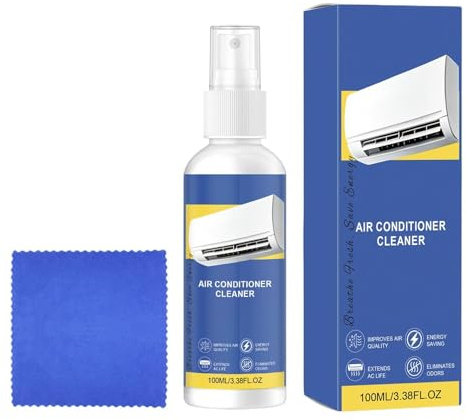 Spray Pulitore per AC - 100ml Spray Pulizia Rimozione Polvere HVAC | Rimuovi Odori Aria Condizionata | Casa, Appartamento, Ufficio, Soggiorno, Camera da, Hotel