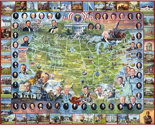 White Mountain Puzzles US Presidents - 1000 Piece Jigsaw Puzzle