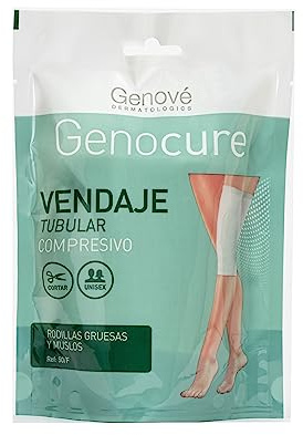Genocure | Kompressiv Tubular Bandage Tjocka Knän och lår Ref. 50F | Rehabiliteringsstöd, Ödem och ledskador | 100 cm