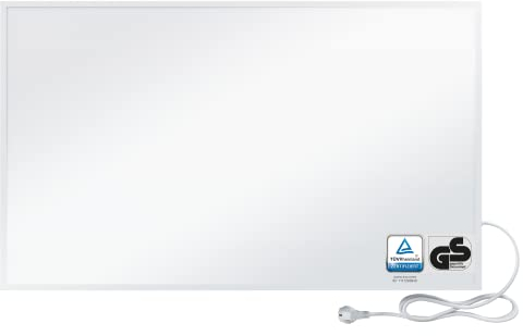 BR Bringer Calefacción por infrarrojos 600 W – Calefacción eléctrica por infrarrojos de bajo consumo – Garantía de 5 años de garantía, TÜV GS – Marca de calidad alemana (blanco)