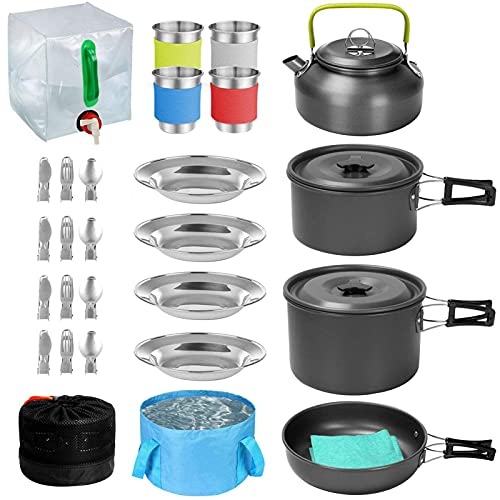 Batterie de Cuisine compacte pour Le Camping | Pique-Nique d'ustensiles de Cuisine en Plein air | Ensemble de Cuisine de Camping, Ensemble de Cuisine, Accessoires de Camping Fournitures de Dobooo