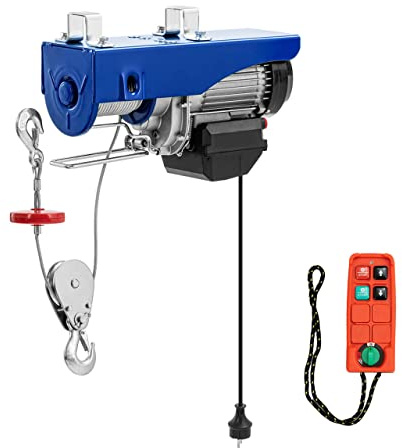 MSW MSW-PROLIFTOR-800NW Treuil électrique 1350 W 800 kg 12 m avec télécommande Treuil électrique remorque bateau Treuil électrique 230v