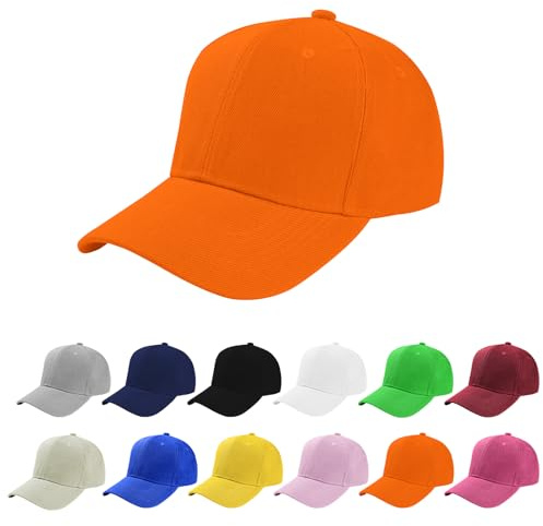 Aomig Baseball Cap for Men, Classic Plain Baseball Hats Polo Style Hat, Adjustable Sports Casual Cap Breathable Summer Sun Visor Hat for Outdoor