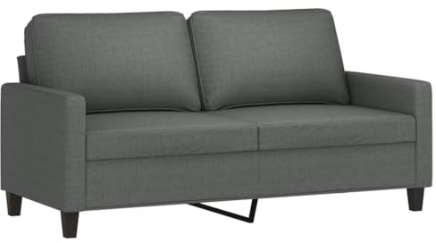 Willood Sofa Sessel, Sofa Sessel mit Armlehne Rückenkissen,Chaiselongue Club Sessel gepolstert Sessel,Dunkelgrau,140cm,Individuelle Sofas