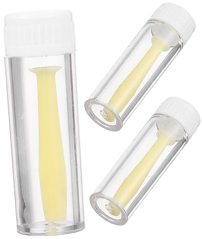 LALAFINA Strumenti per Rimozione Lenti a Contatto 3 Pezzi Bastoncini in Silicone Rgp Stick Compatto Portatile per Uso Domestico da Viaggio Lenti Rigide