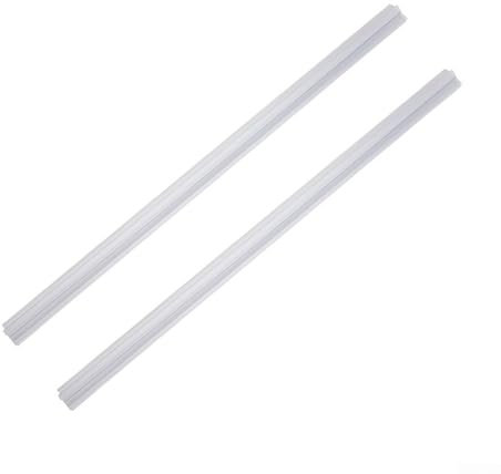 2PCS Frameless Shower Door Bottom Seal, 50cm Clear Frameless Glass Shower Door Seal Strip Replacement, Stop Shower Leaks and Create a Water Barrier(23mm)