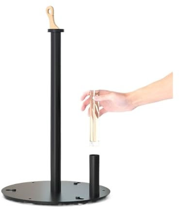 Kitchen Paper Roll Holder Kitchen Countertop Vertical Paper Towel Holder, Plastic Wrap Storage Holder With Spray Bottle, Napkin Holder Roll Paper Holder Kitchen Paper Rack