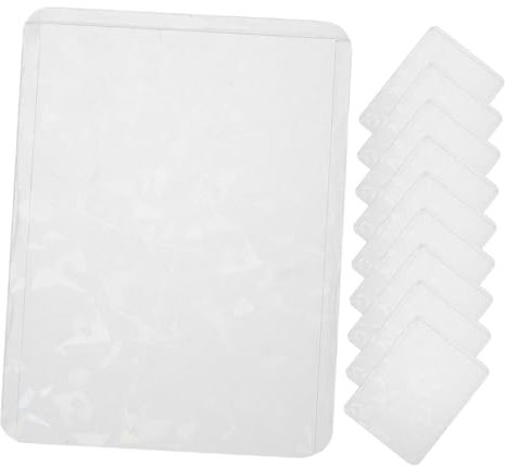 CAXUSD 10stücke Transparente Kartenhüllen Für Ausweise Kartenhalter Vertikale Kartenprotektoren Für Fotokarten Id-badges Und Visitenkarten Langlebig Und Stylish
