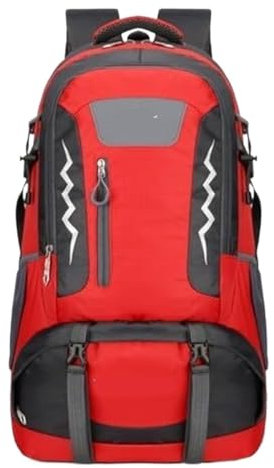 OUYUE Sac À Dos De Voyage Sac À Dos De Camping 60L pour Randonnée, Trekking, pour Hommes Et Femmes, Alpinisme, Plein Air, Voyage pour Camping Trekking(Rot)