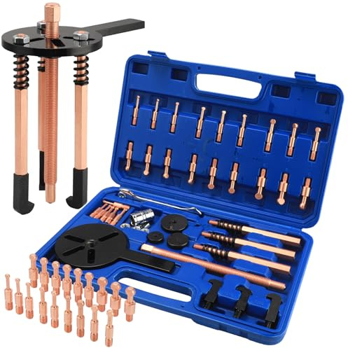 TVWVT Juego de extractor de rodamientos 36 en 1, extractor de rodamientos interiores, kit separador de orificios ciegos, herramienta de extracción de rodamientos