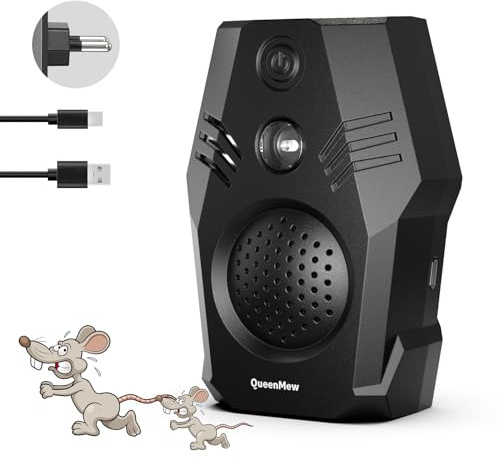 outsweat Ultrason Souris d'intérieur, Repulsif Souris à Brancher, 4 Modes et Deux Options d'alimentation Prise Anti Moustique, Anti Cafard Inoffensif pour Rats, Cafards, Insectes, Fourmis