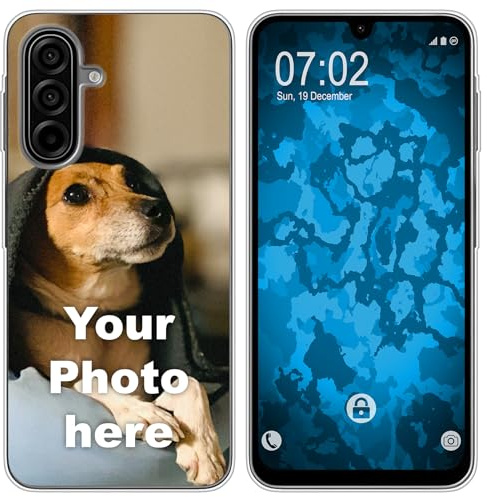 PhoneNatic personalisierte Handyhülle für Samsung Galaxy A17 Custom Case transparent zum selbst gestalten mit eigenem Foto Bild Text individuell
