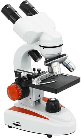 Microscopio, Microscopio Biologico Binoculare 40X-2000X For Studenti E Scuole Di Laboratorio, Regalo For Bambini(40X-640X)