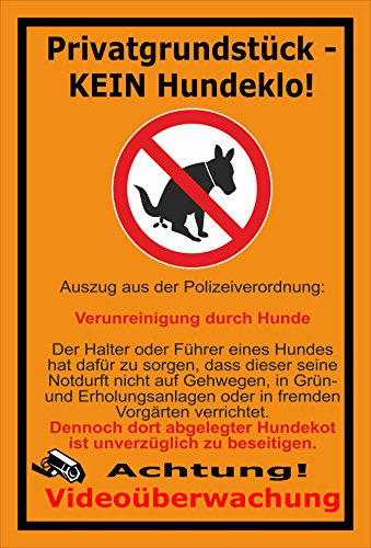 Melis-Folienwerkstatt Aufkleber - Privat - Kein Hundeklo - 15x10cm – 20 VAR S00187-032-E