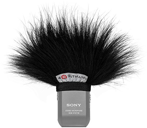 Gutmann bonnette Anti-Vent Protection Contre de Bruit Le Vent pour Sony ECM-XYST1M Premium Edition Black avec Doublure intérieure