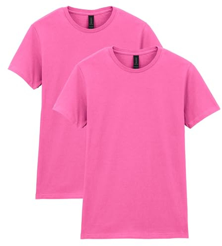 Gildan Women's Fitted Cotton T-Shirt, 2-Pack T-Shirt (Pack of 2)