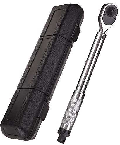 TC TECHNIC Llave dinamométrica de 19-110 Nm, trinquete reversible de 3/8 pulgadas con estuche de almacenamiento