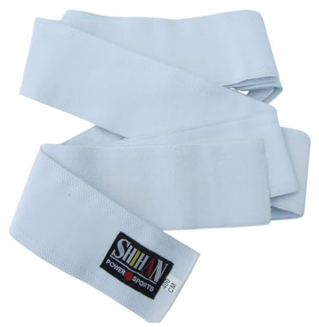Shihan Cinturón japonés de Obi elástico – Flexi 'SHIROBI-WHITE ' Iaido- KENDO, cinturón AIKIDO Signature Range – 400 cm x 8 cm fácil y cómodo lazo