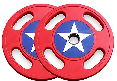 Olympische Gewichtsscheibe, 1 Paar Tragbares Gewichtheben Langhantel Gewicht Panel Gummi Gusseisen Gewichte Home Gym Muskelübung,2x25kg