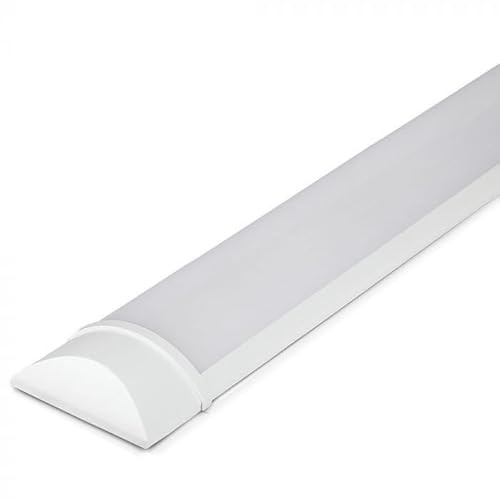 Ledvion - 1 pieza, pantalla estanca, 120cm, ip20, 30W, 2400 Lumen, Blanco neutro, 6500K, Impermeable, lámpara de techo para garaje, de bodega, tubo led, almacén