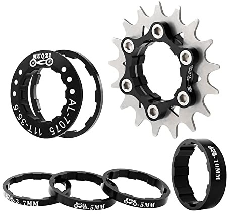 Harilla Pignon de de vélo, 17 Dents Pignon de de vélo Accessoire de Remplacement de vélo à à Vitesse Unique