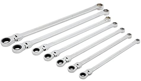 CRAFTSMAN V-Series Ratcheting Wrench Set, Flexible Head Box Wrenches, SAE, 7-Piece (CMMT87400V)