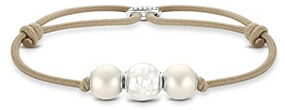 THOMAS SABO Unisex Armband Bead beige 925 Sterlingsilber A2074-170-19-L22V