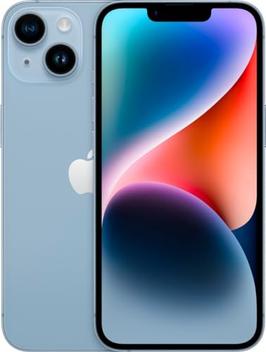 Apple iPhone 14, 512GB, Blue - Unlocked (Renewed)