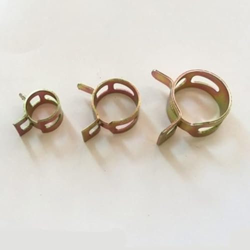 20 Stück 4–20 mm for Kraftstoff-Federklemme, Vakuum-Silikon-Schlauchklemme, Autos, Autos, Federklemme, Heizöl, Wasserschlauch, Rohrschelle ( Size : 6mm )