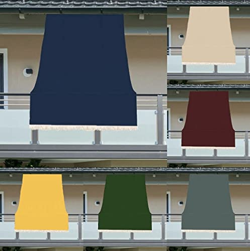 Luga TENDA DA SOLE CON ANELLI RESISTENTE ESTERNI BALCONE VERANDA GIARDINO 2022 (150X290, BLU)