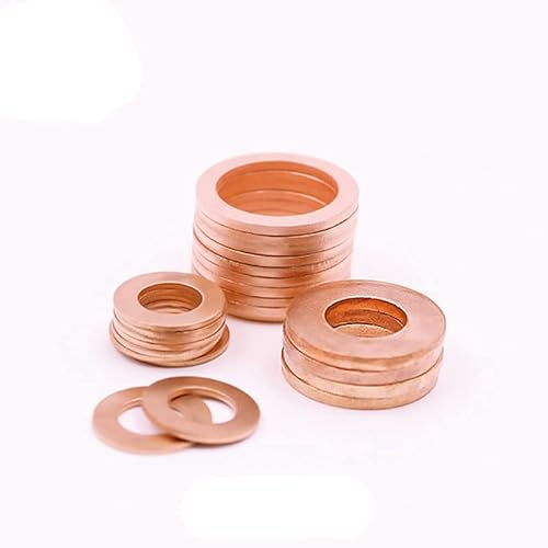 Stück DIN7603 M6 M8 M10 M12 M14 M16 M18 M20 T3 O-Ring Dichtung Dichtring Kupferscheibe Boot Crush Washer Flachdichtung Ring Fitting-M6 (6x12x2)