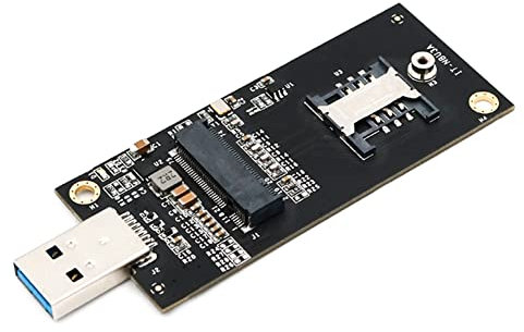Graootoly Adattatore USB M2 NGFF (M.2) Chiave B a USB 3.0 Adattatore con SIM 6Pin Slot per WWAN/LTE Modulo
