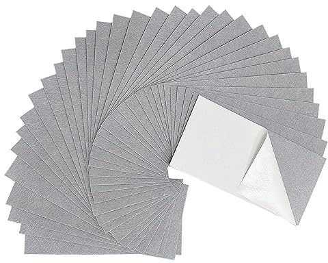 Jtnohx Selbstklebende Filzblätter, selbstklebende Filzrückseite, 33 St. 10 x 20cm Filzkleber, Klebriger Rücken steifer Filz für Handwerk DIY Nähen Schule Projekte Dekoration (Grau)