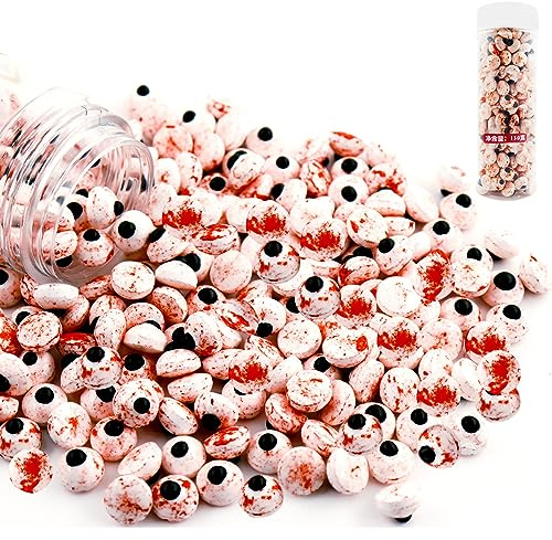 130g Halloween Süßigkeiten Tortendeko Essbare Tortenaufleger Zuckeraugen | Zucker Augen Deko Essbar von Cupcake Muffins Cookies Kuchen Topper für Halloween Weihnachten Kindergeburtstage Deko