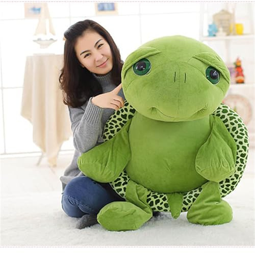 champracer Lange Riesenschildkröte süßes Spielzeug, großes Stofftier schöne Schildkröte Stofftier grün große Schildkröte Plüschtier Geburtstagsgeschenk (20 cm,Grün)