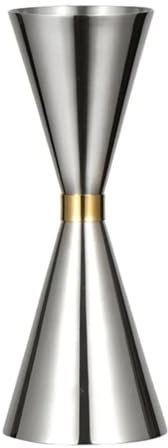 CHFYIJYHM Mesures à l'intérieur du Double Jigger à Cocktail, Mesure de l'alcool en Acier Inoxydable, Mesure de la Barre OZ/ML, Jigger de Barre de tir, for Fournitures de Bar de Barman(60-90ml)