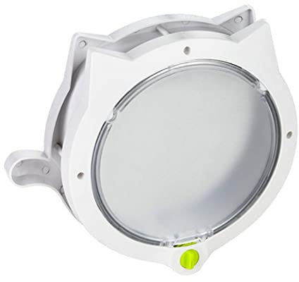 Pet Entry Exit Door Cat Flap Door Magnetic 4 Locking Modes Safe Plastic Automatic Cat Door for Interior Exterior Doors (White)