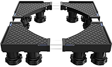 Soporte silencioso antivibración para lavadora, soporte de 12 patas para secadora y refrigerador, bandejas de suelo para recipiente de plantas de lavavajillas, ancho/longitud 19-30, stent para